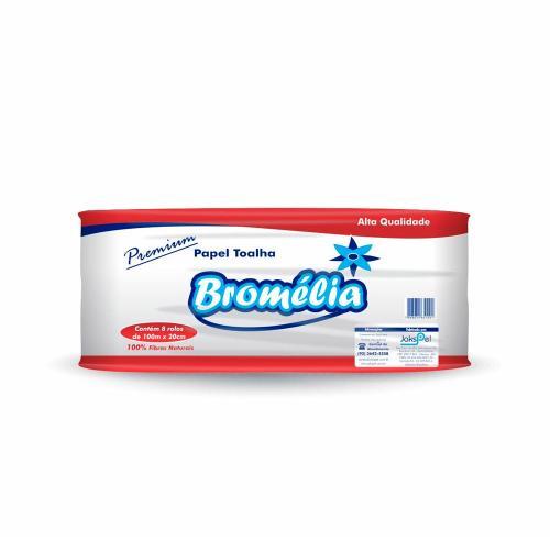 PAPEL TOALHA ROLO BROMELIA 06X200 100% CELULOSE - JAKSPEL