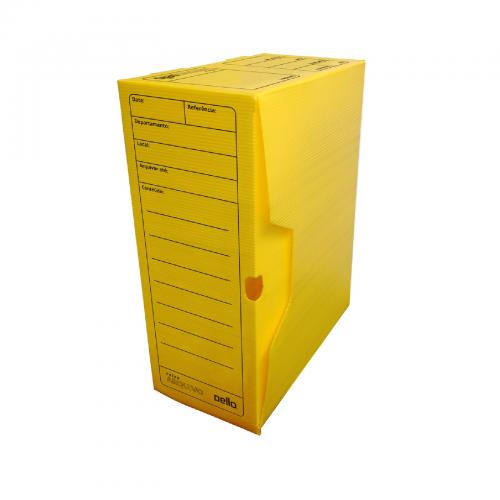 CAIXA ARQUIVO MORTO POLIDELLO OFICIO AMARELO - DELLO
