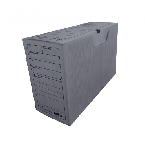 CAIXA ARQUIVO MORTO POLIDELLO OFICIO CINZA - DELLO