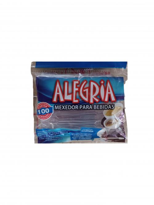 MEXEDOR P/ BEBIDAS PCT C/100 - ALEGRIA