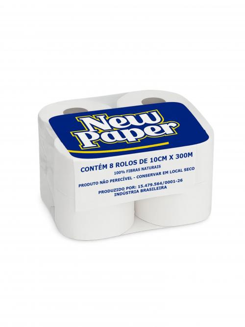 PAPEL HIG. 08X300 100% CELULOSE NEW PAPER