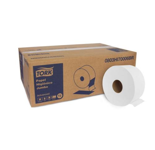 PAPEL HIGIÊNICO - TORK ADVANCED JUMBO 12/200M FOLHA DUPLA
