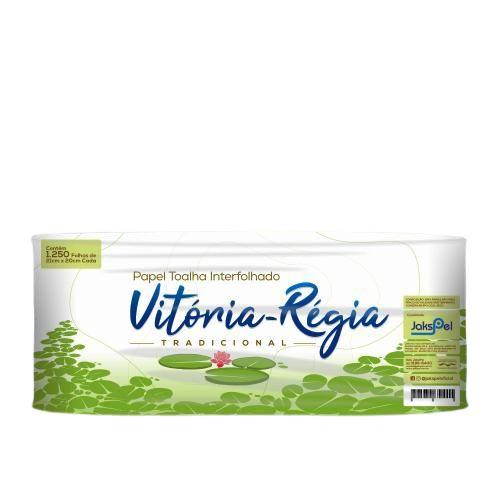 PAPEL TOALHA INTERFOLHADO VITORIA REGIA BRANCO 1250FLS 