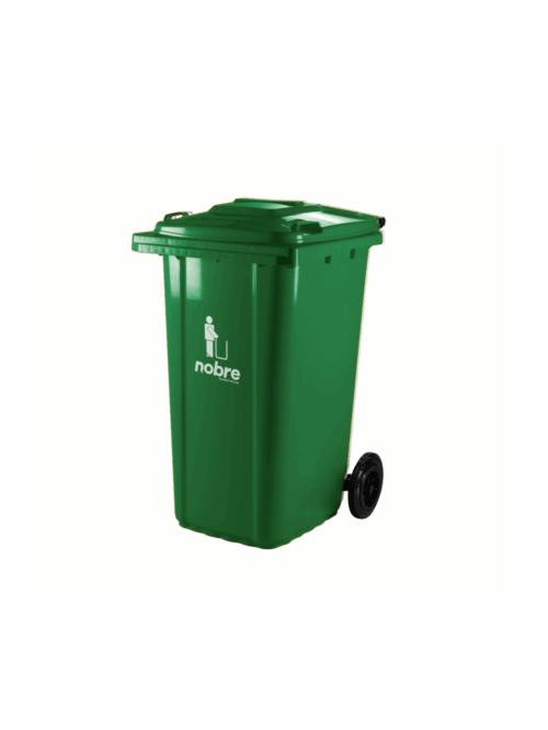 LIXEIRA 240L C/ RODINHAS VERDE- NOBRE
