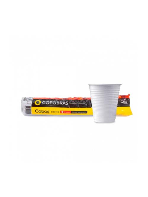 COPO DESCARTÁVEL 180ML - PCT C/100 - COPOBRAS