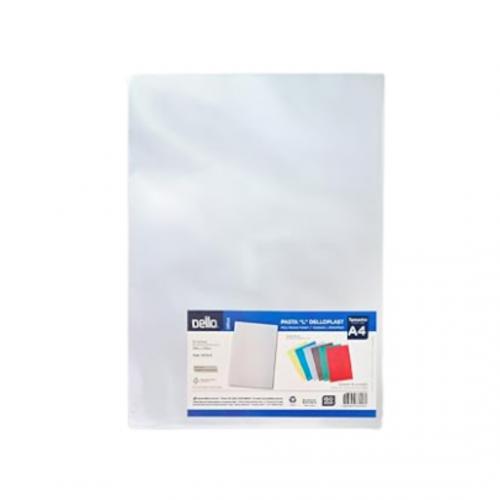 PASTA L A4 DELLOPLAST CRISTAL - PCT C/10 UND - DELLO