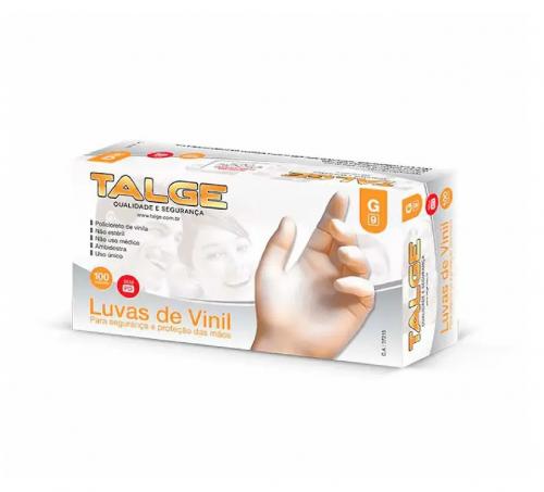LUVA VINIL G - SEM PÓ PCT C/100 - TALGE